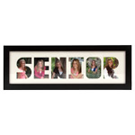 collage word name mat and frames